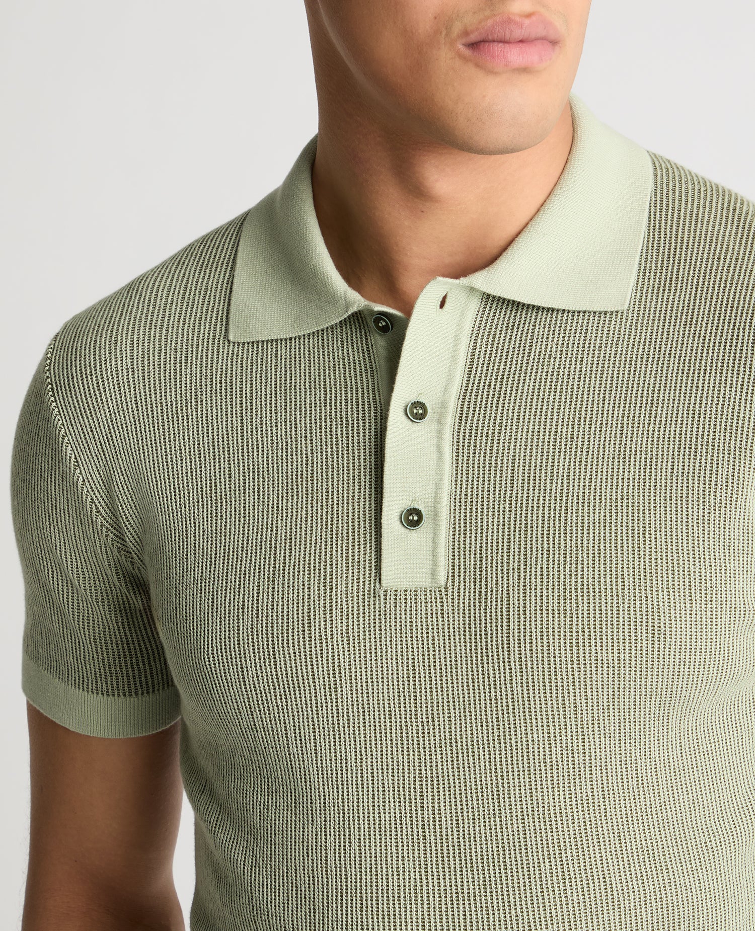 Textured Knit Polo - Image 5