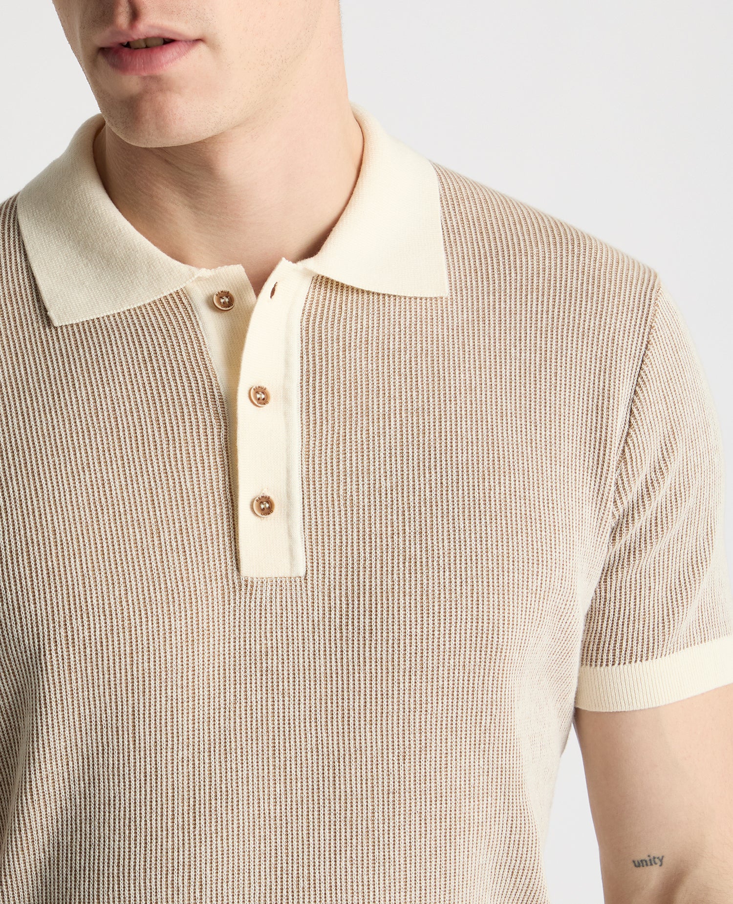 Textured Knit Polo - Image 6