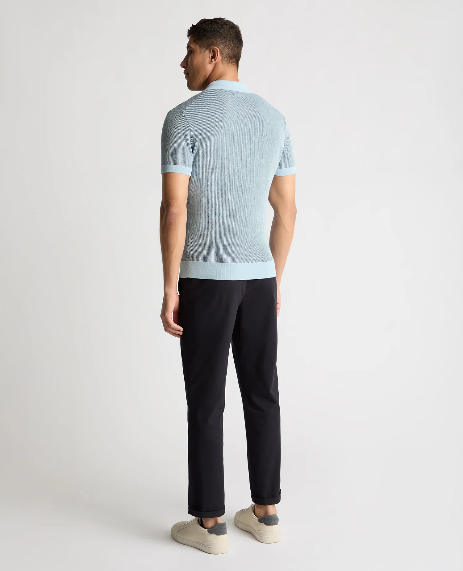Textured Knit Polo - Image 3