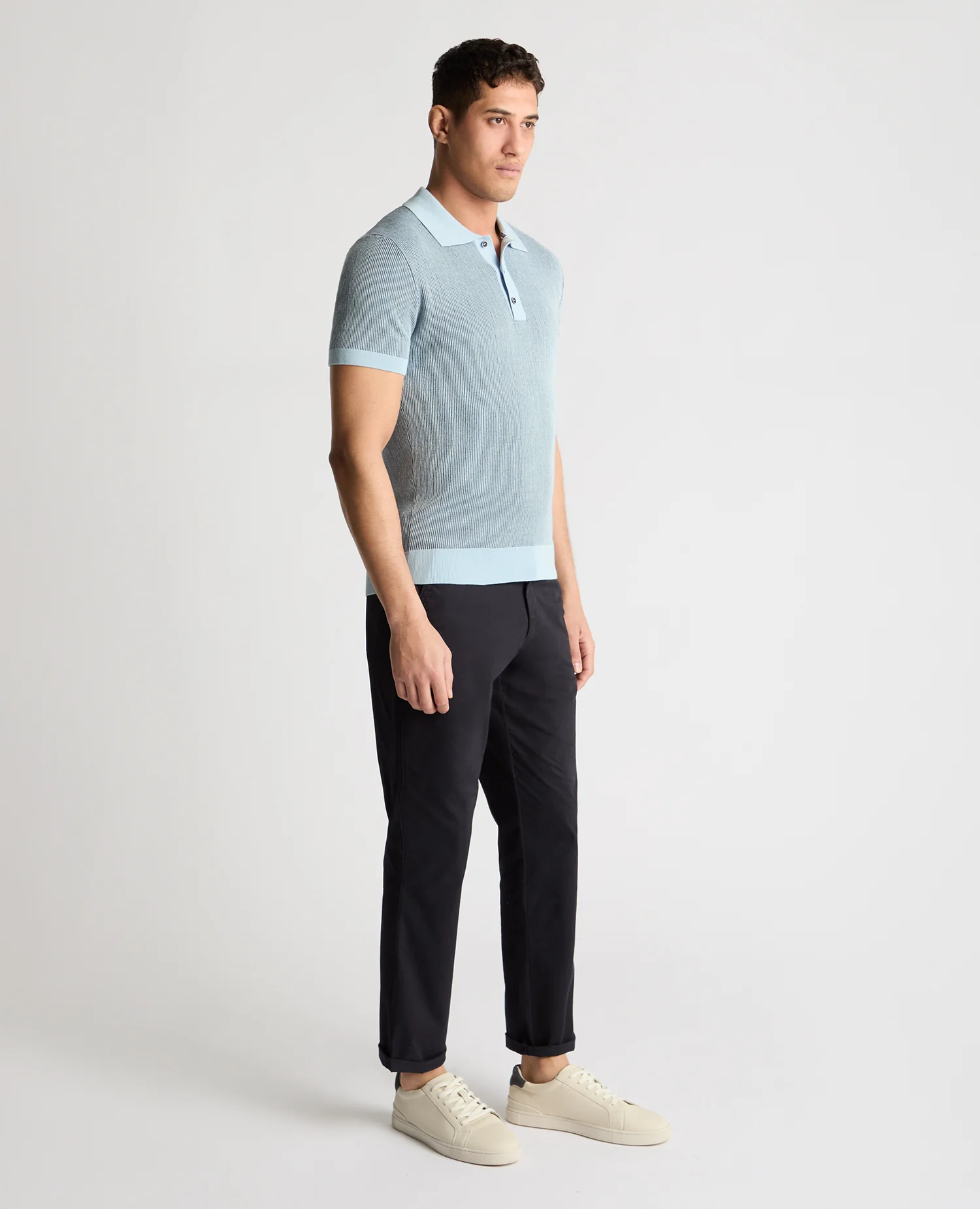 Textured Knit Polo - Image 4