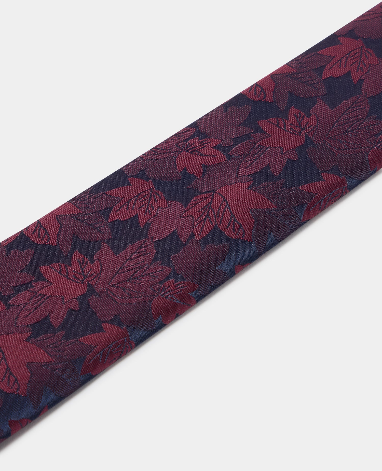 Leaf Cluster Print Tie - Image 2