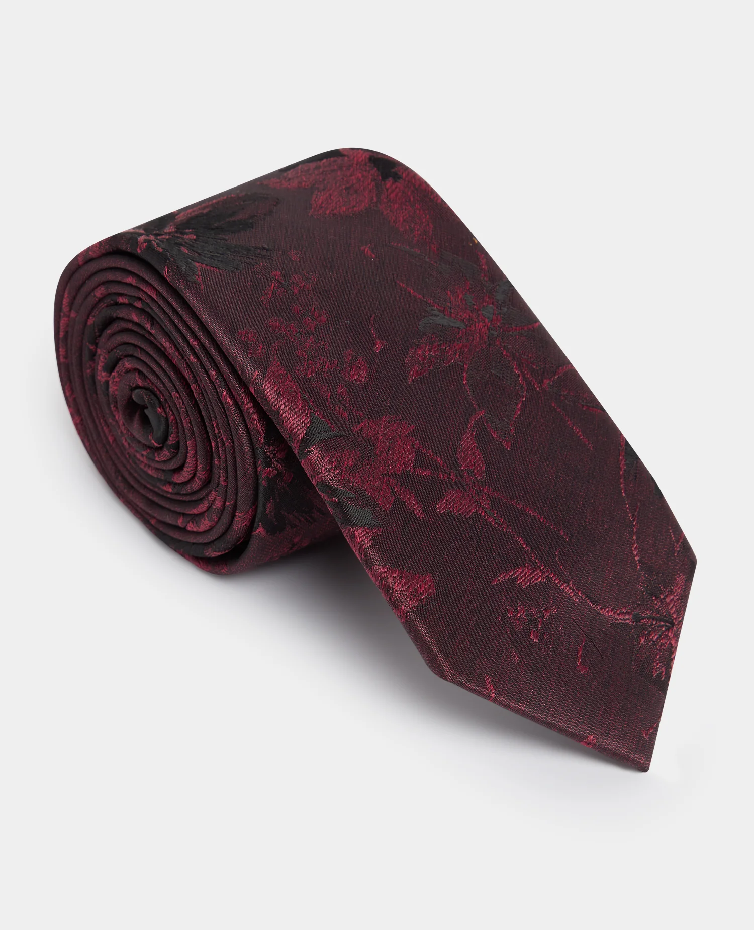Shaded Floral Print Tie