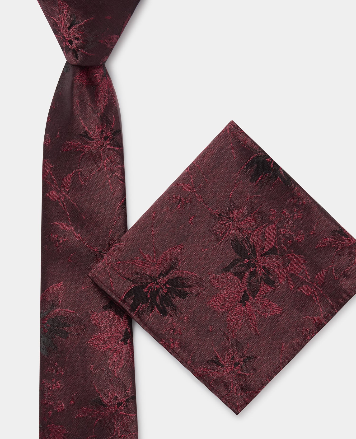 Shaded Floral Print Tie - Image 3