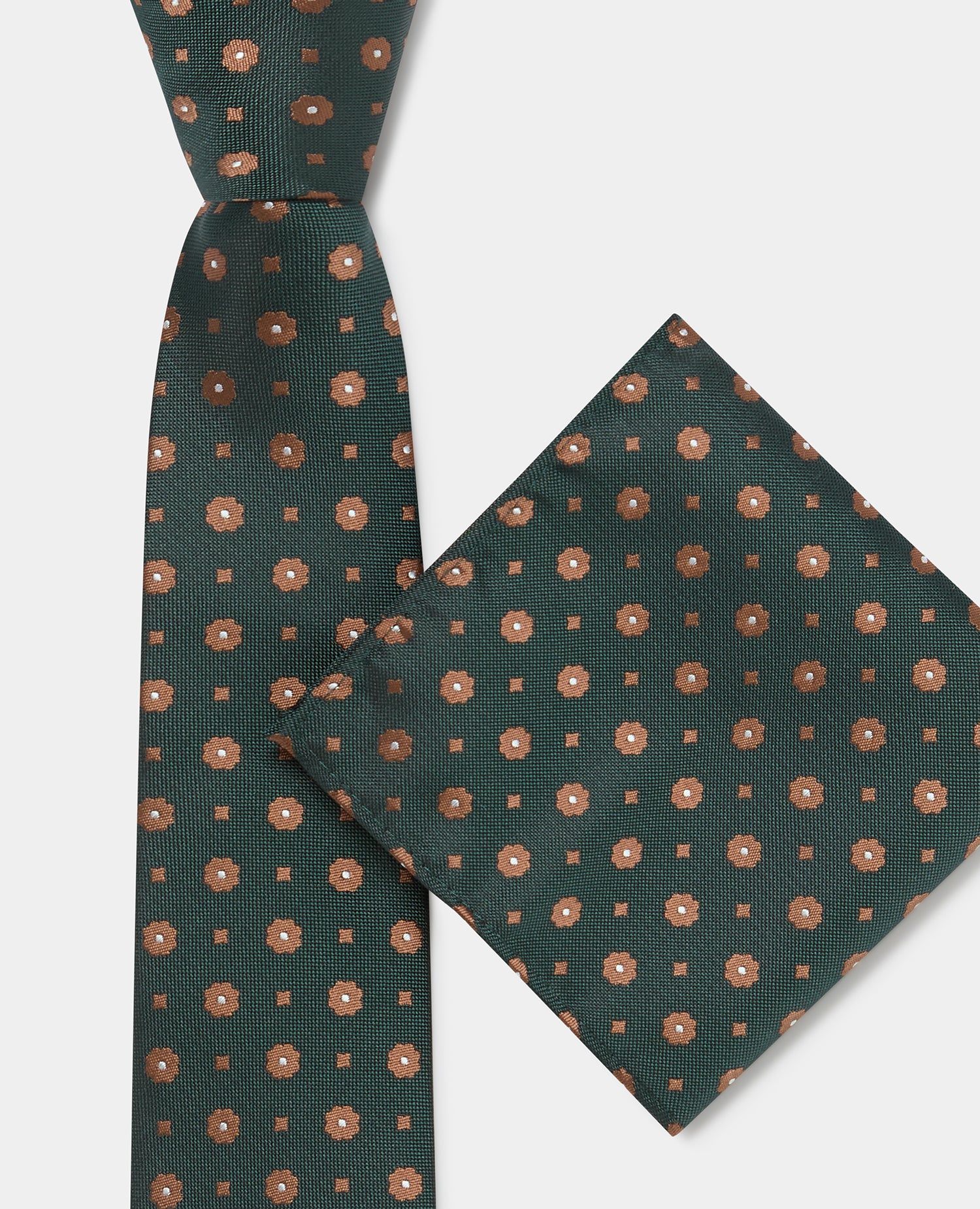 Micro-Pattern Print Tie - Image 3