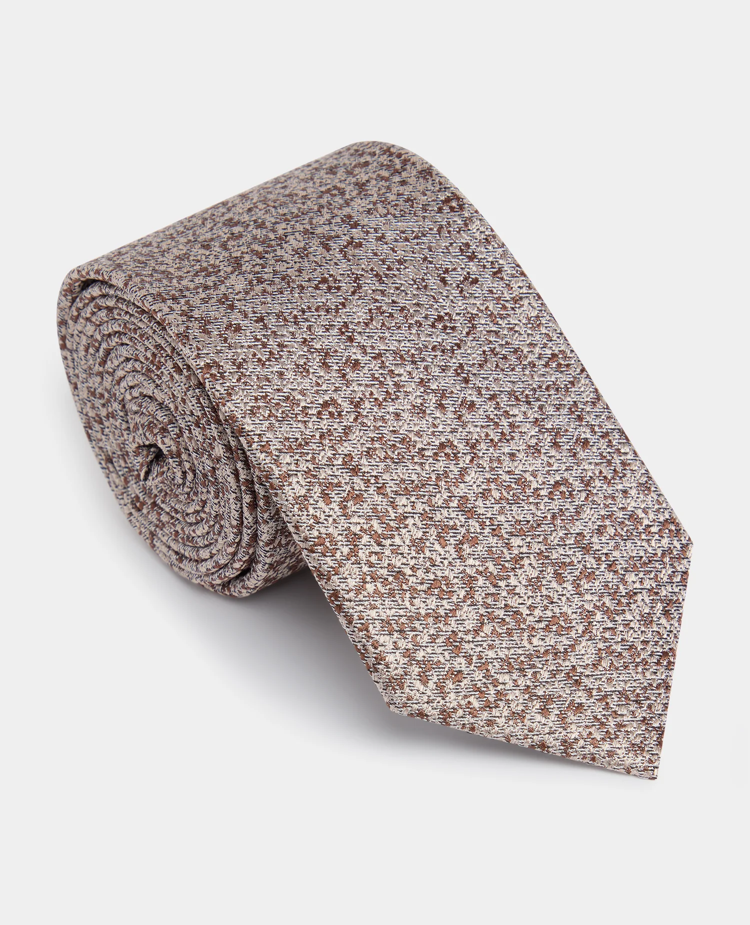 Abstract Print Silk Tie