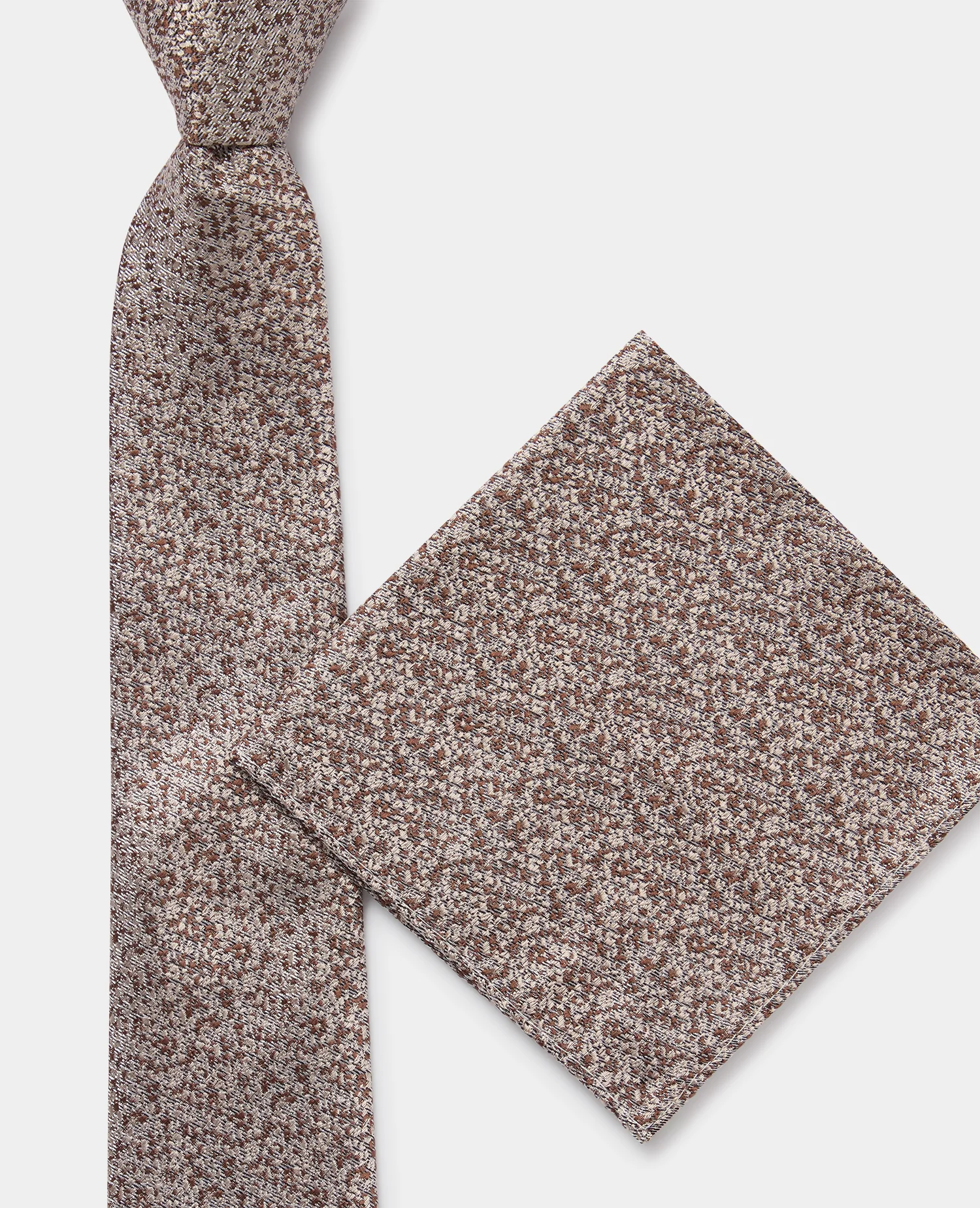 Abstract Print Silk Tie - Image 3