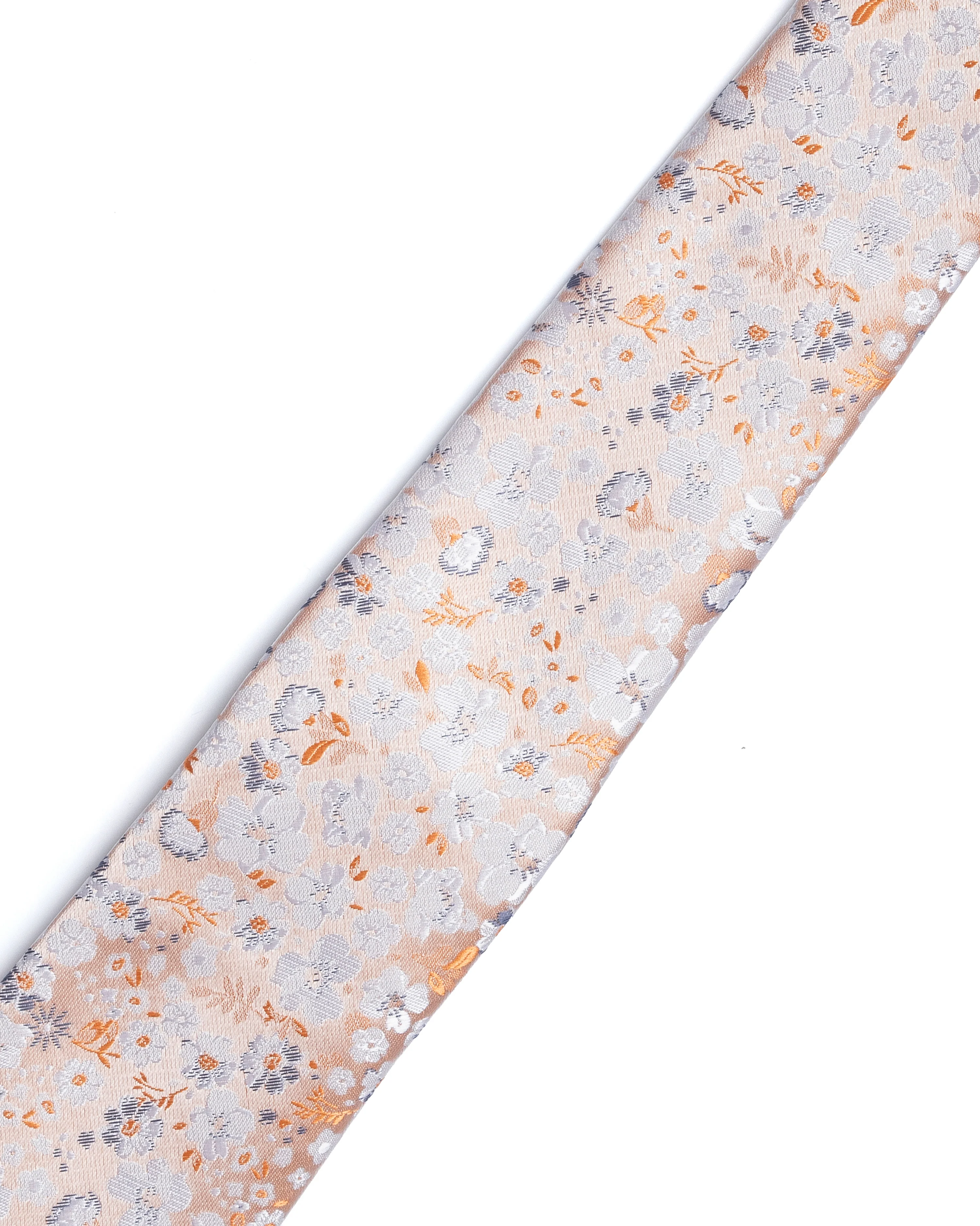 Ivory Floral Print Tie - Image 2