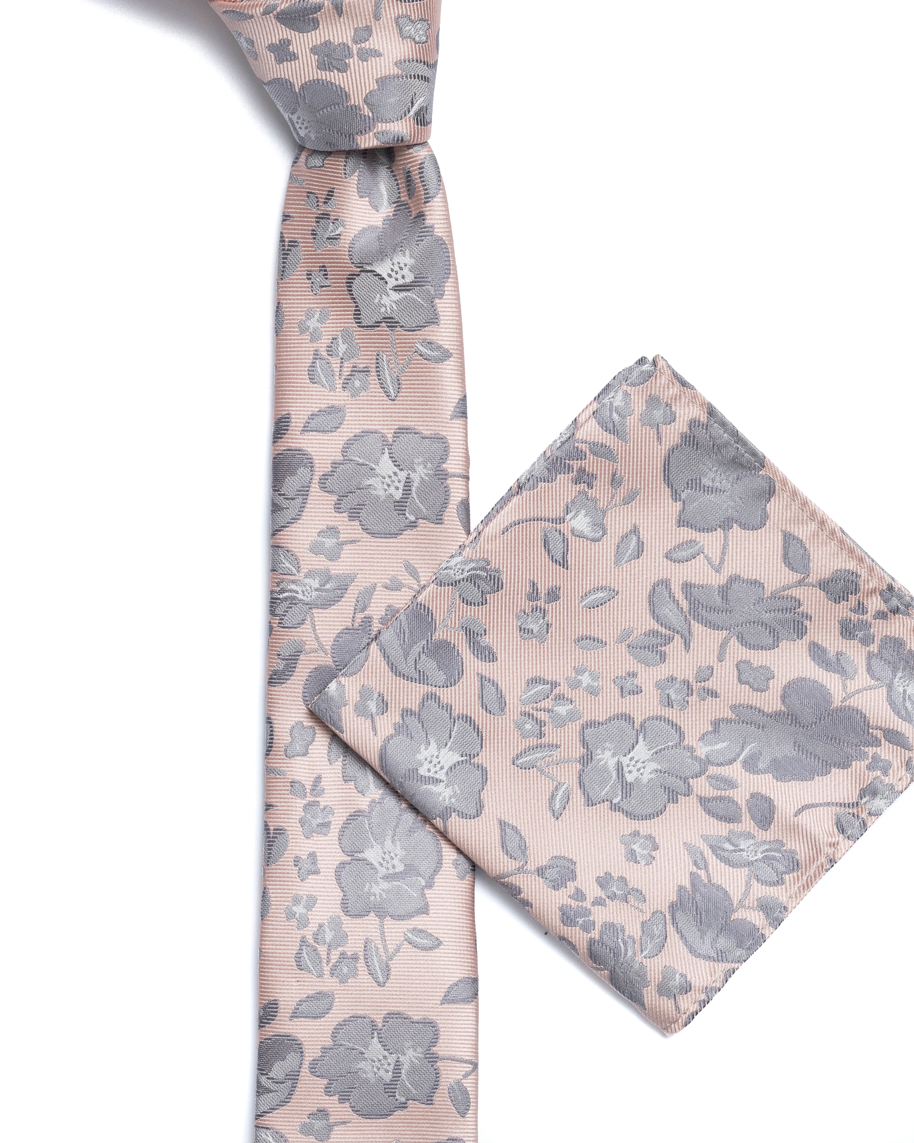 Pink Floral Print Tie - Image 3
