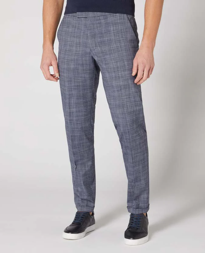 X-Slim Leg Checked Stretch Trouser