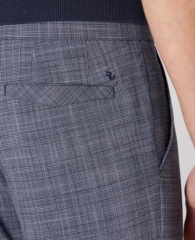 X-Slim Leg Checked Stretch Trouser - Image 5