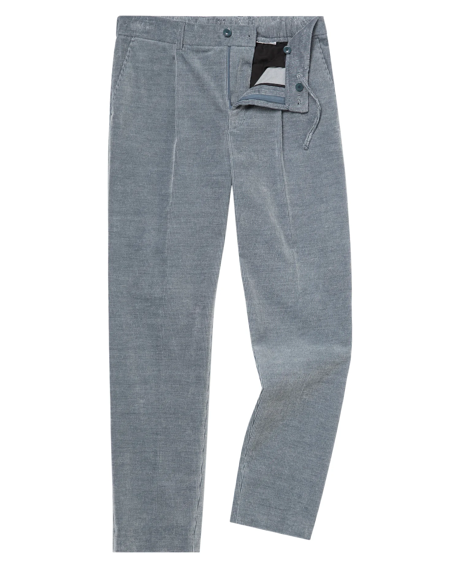 Slim Leg Stripe Cotton-Stretch Trousers - Image 6
