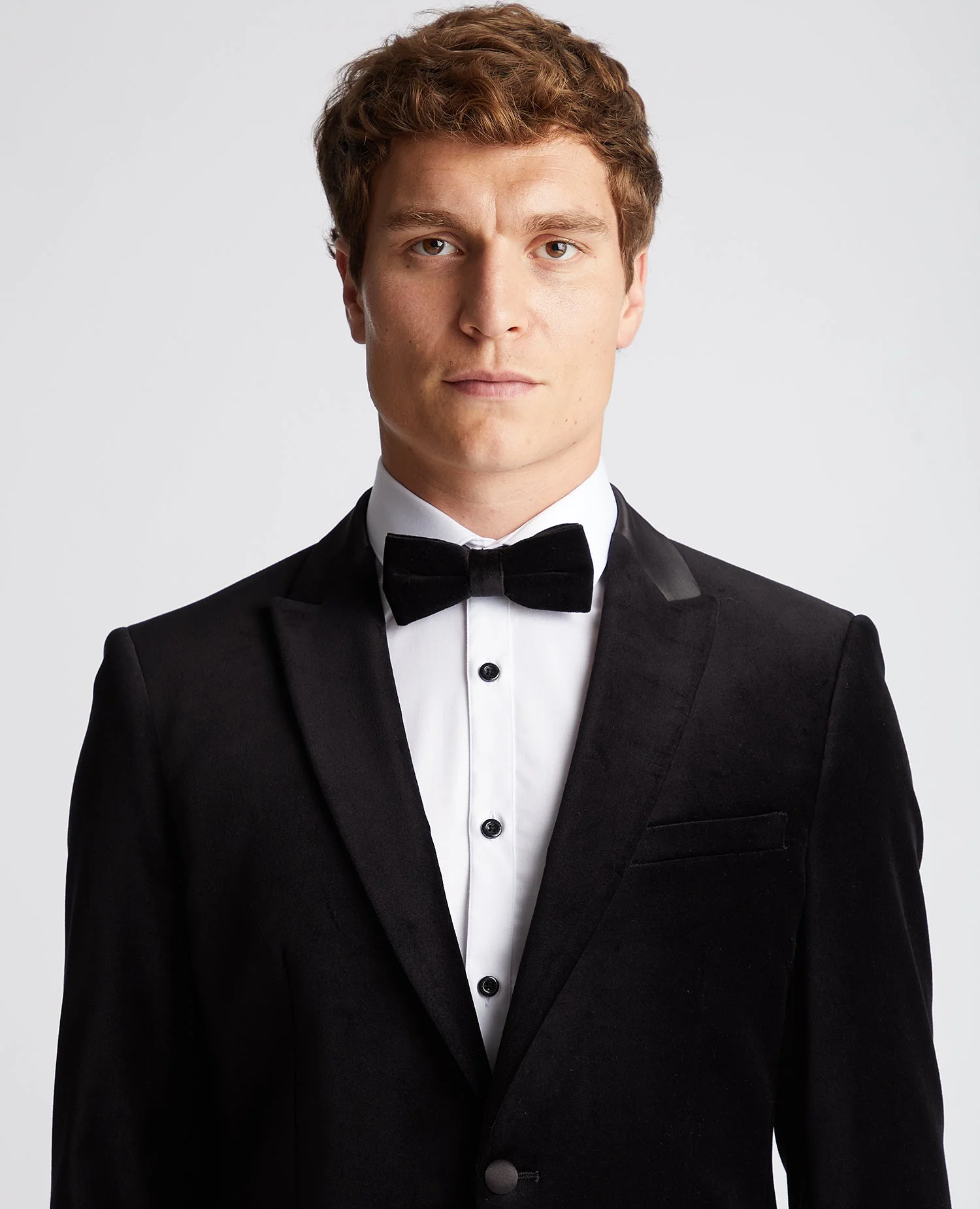 Black Velvet Bow Tie - Image 3
