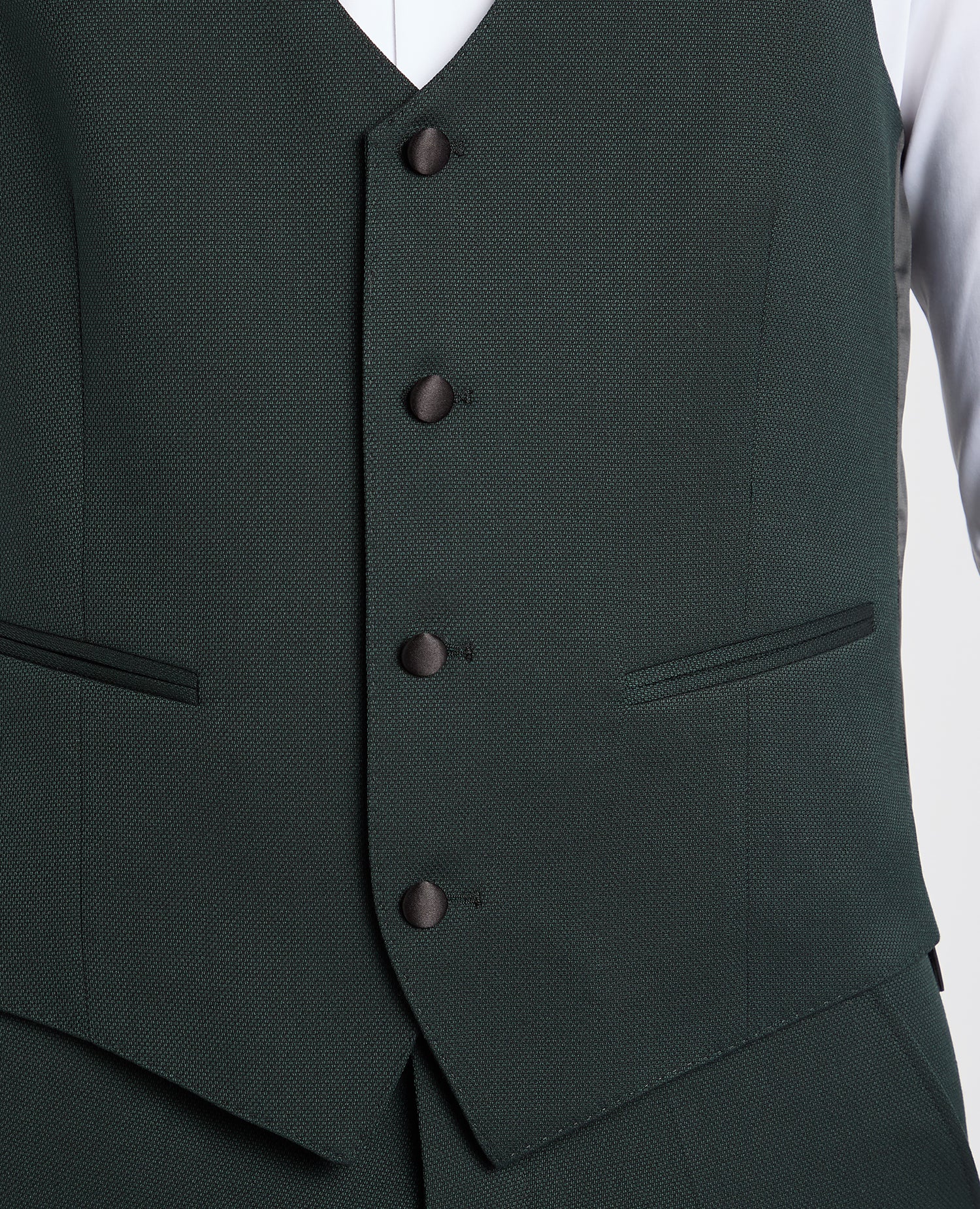 Slim Fit Satin Detail Waistcoat - Image 4