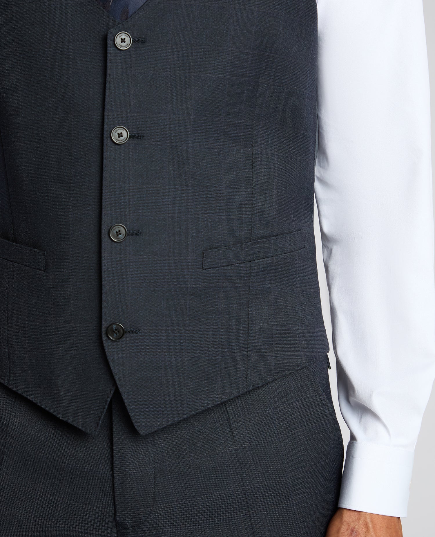 Slim Fit Stretch Waistcoat - Image 4