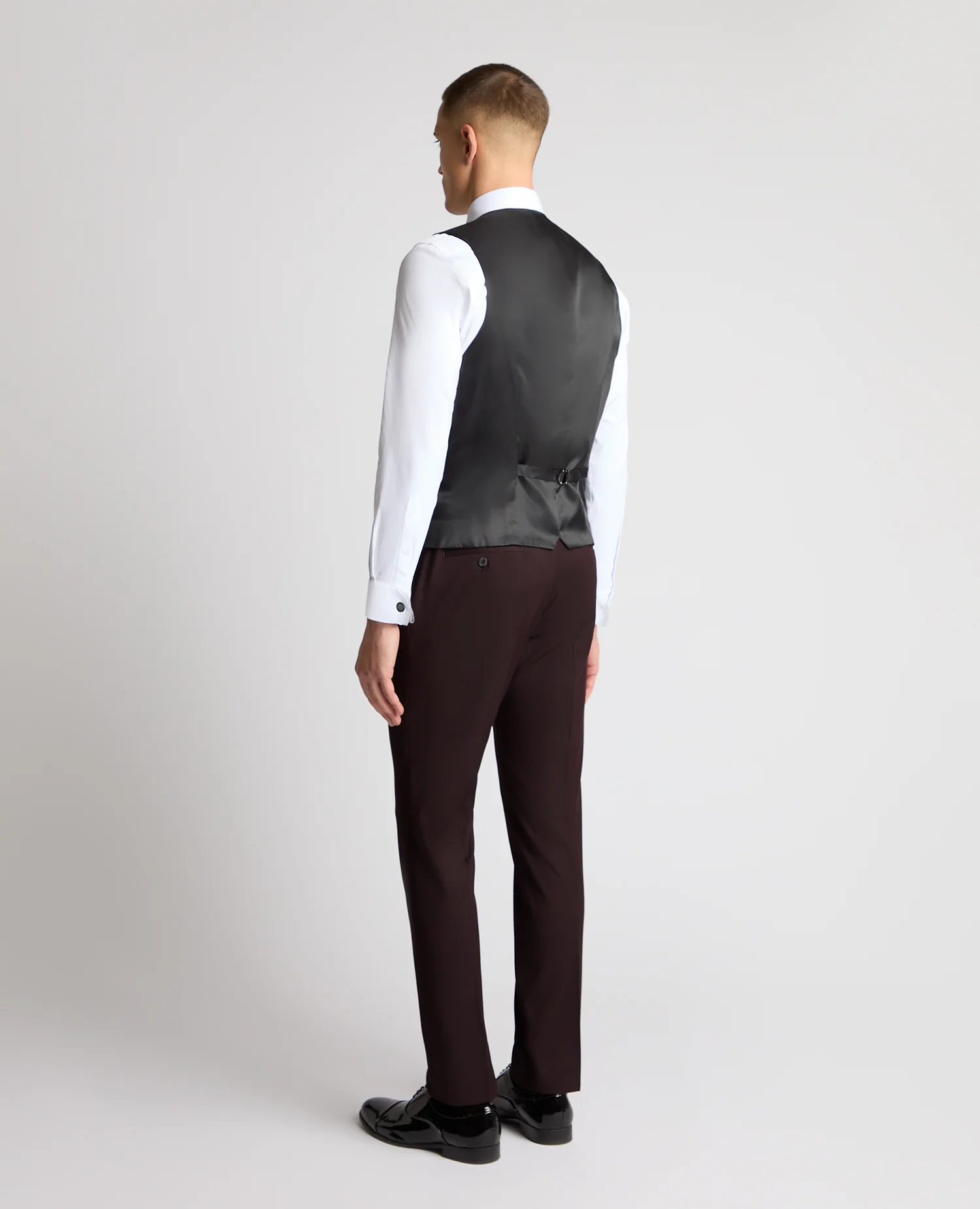 Slim fit polyviscose stretch waistcoat - Image 3
