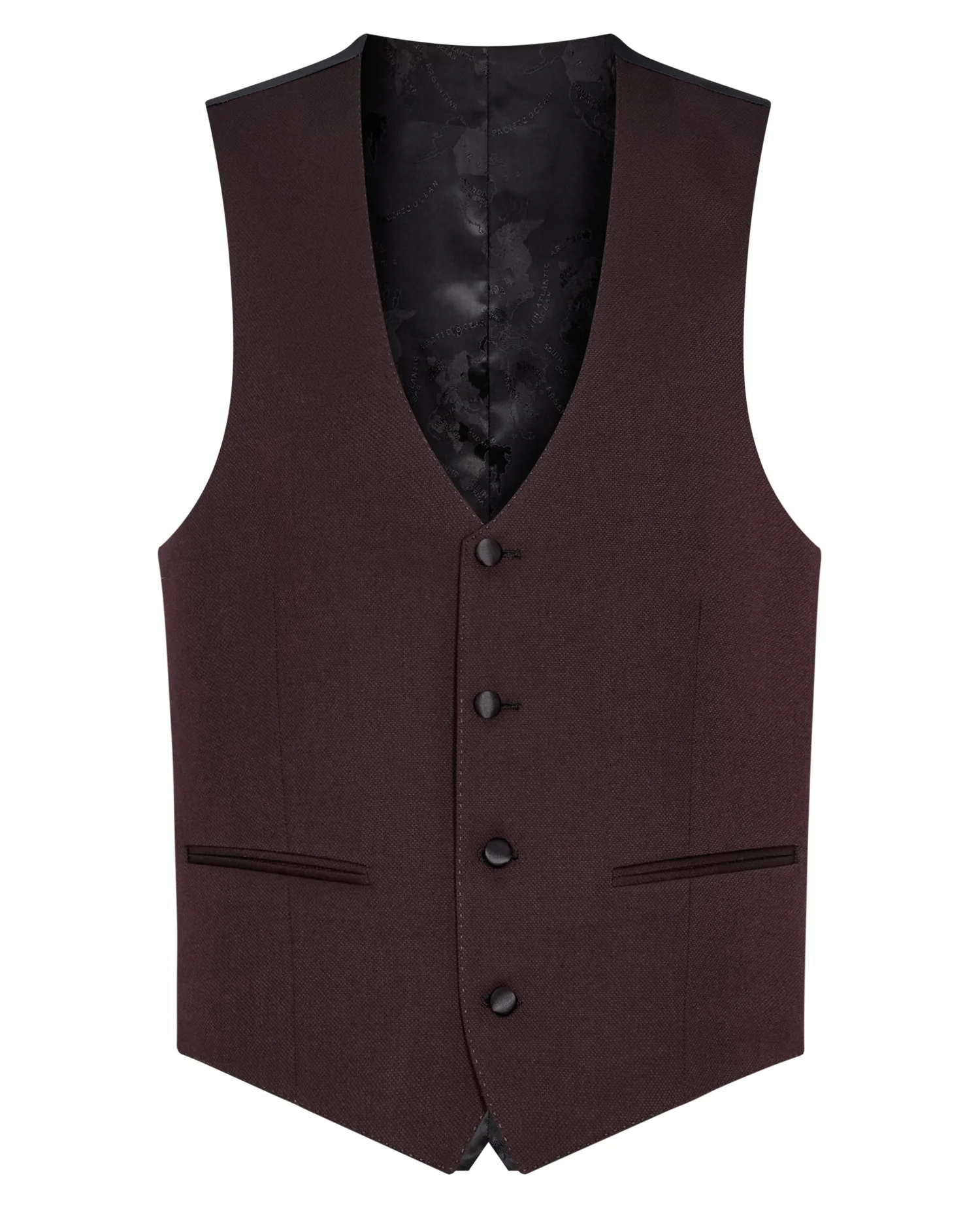 Slim fit polyviscose stretch waistcoat - Image 5