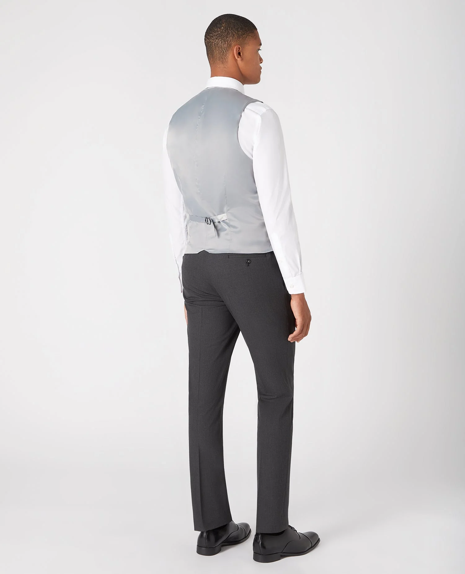 Slim fit polyviscose stretch waistcoat - Image 3