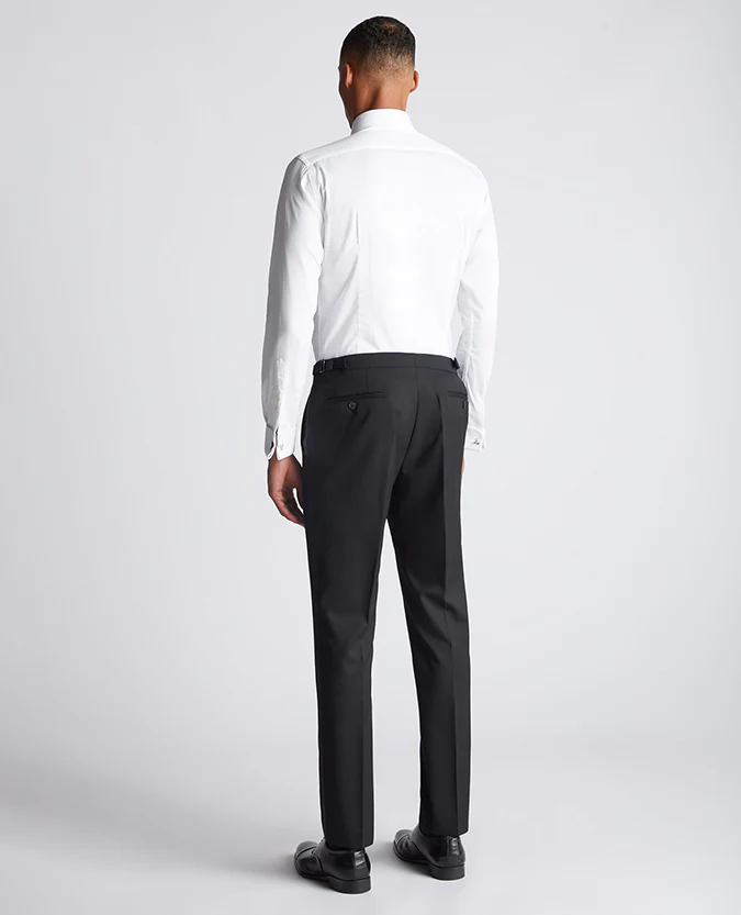 Slim Fit Satin Stripe Tuxedo Trouser - Image 3