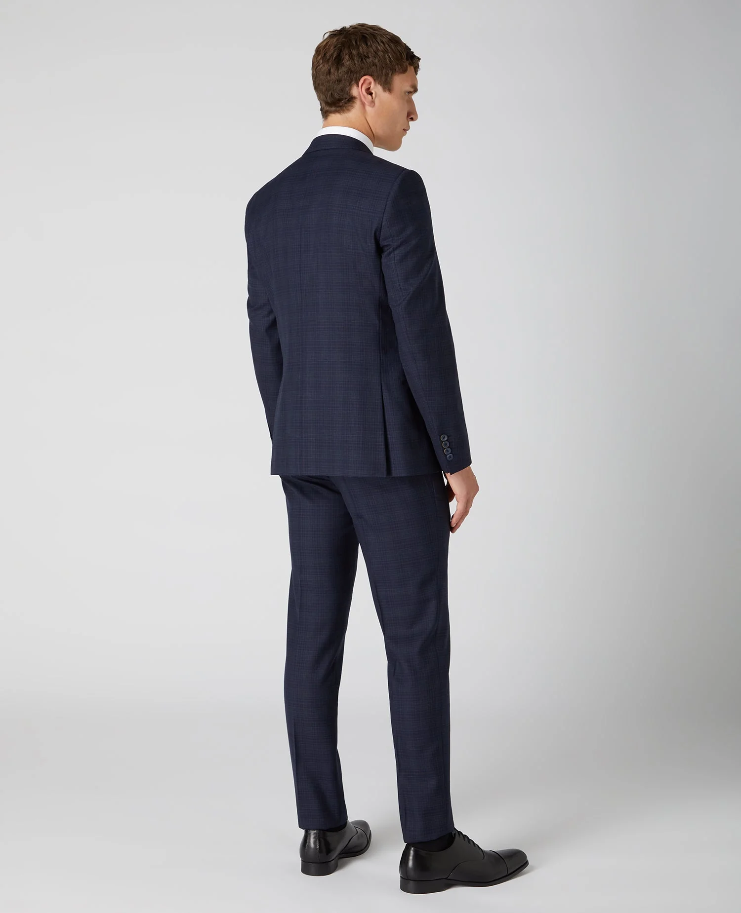 X-Slim Fit Checked Wool-Rich Mix and Match Suit. - Image 3