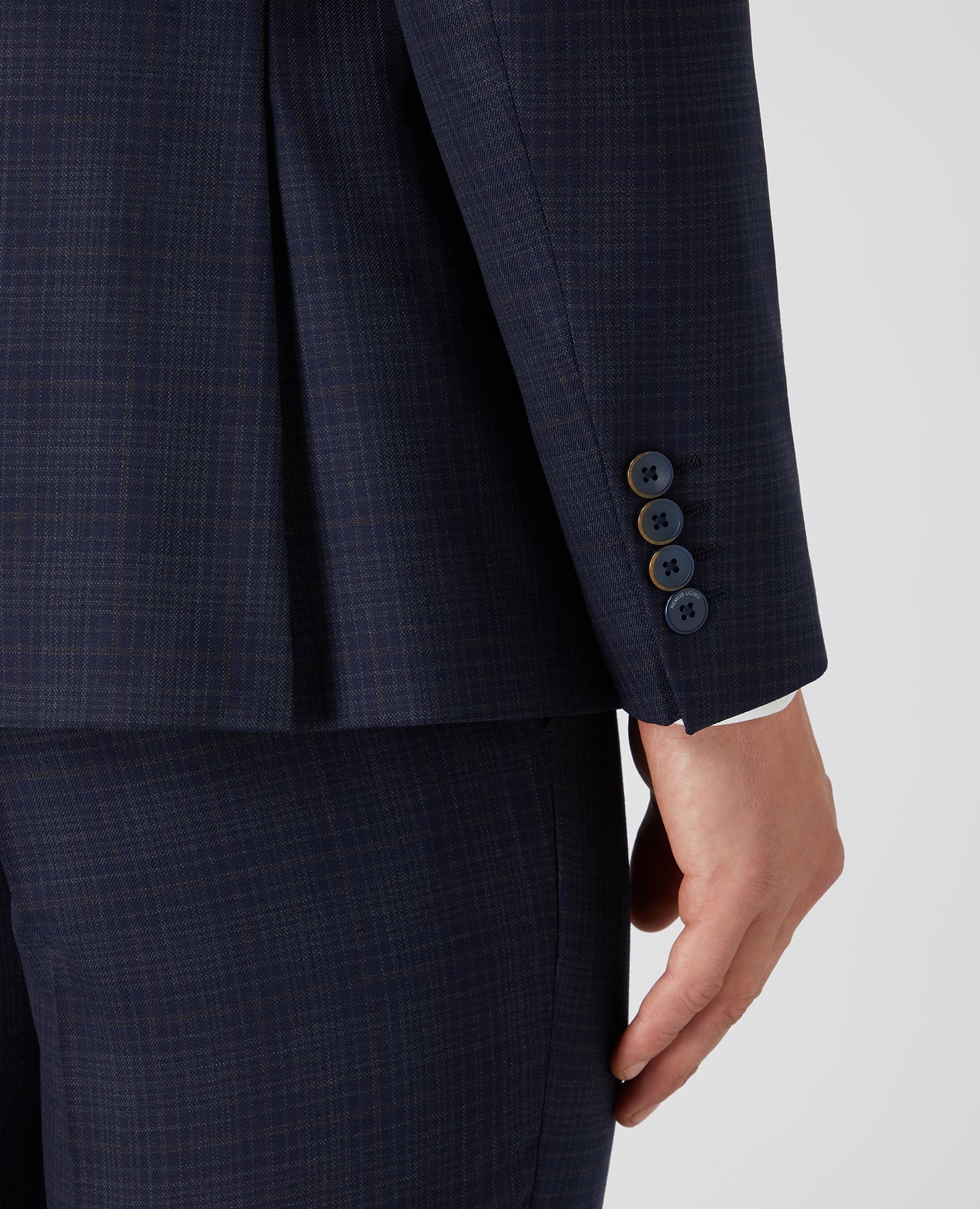 X-Slim Fit Checked Wool-Rich Mix and Match Suit. - Image 5