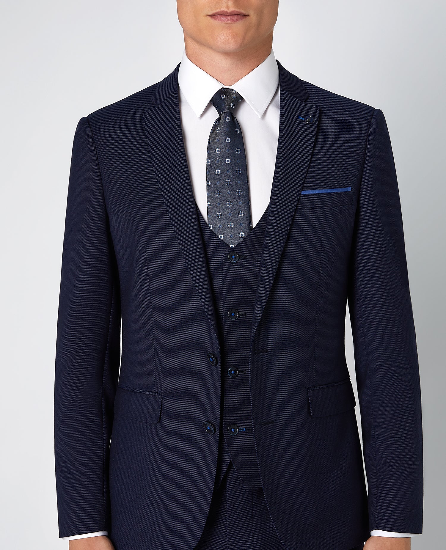 X-Slim Fit Stretch 3 Piece Suit - Image 4