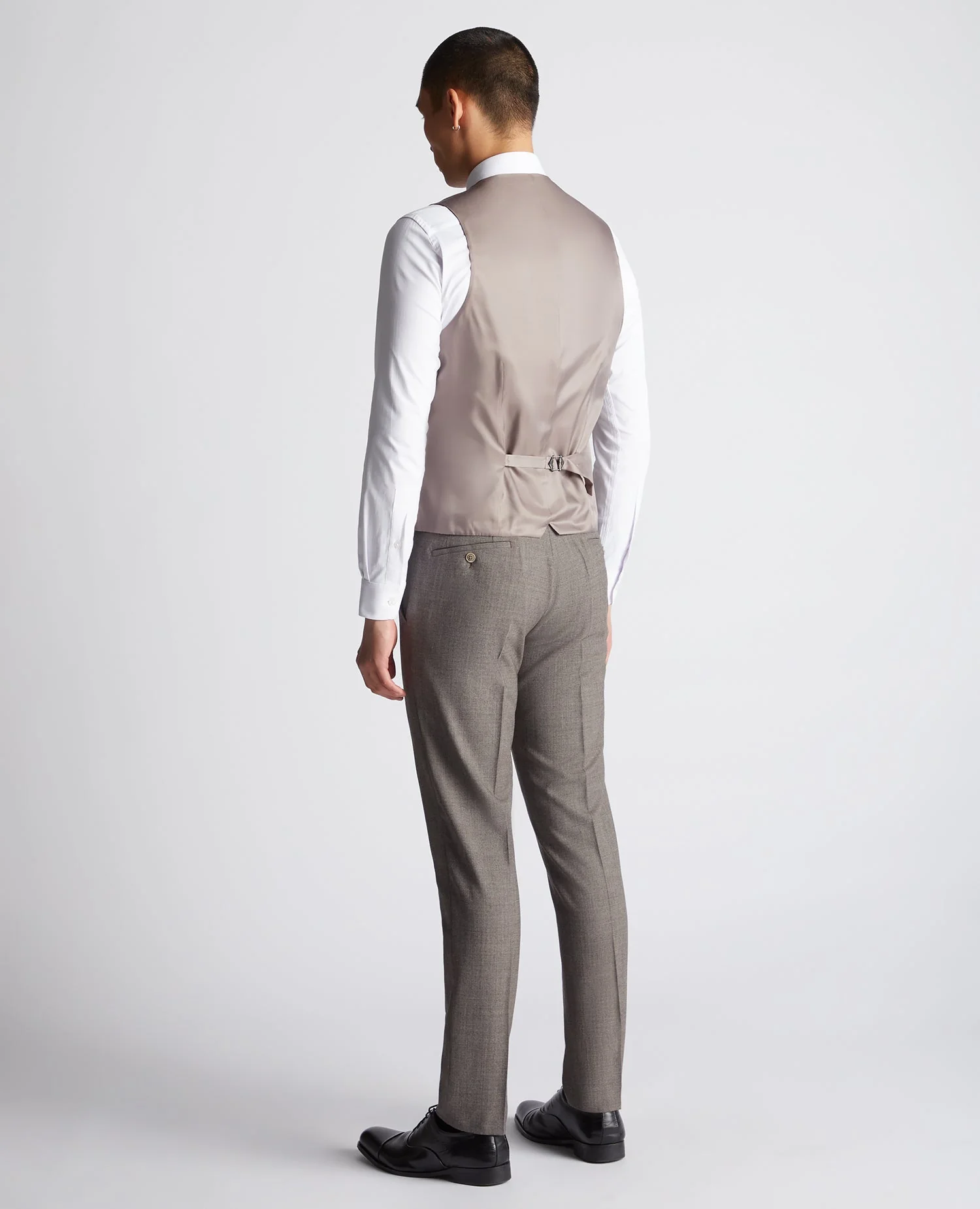 X-Slim Fit Wool Blend Mix And Match Suit Waistcoat - Image 3