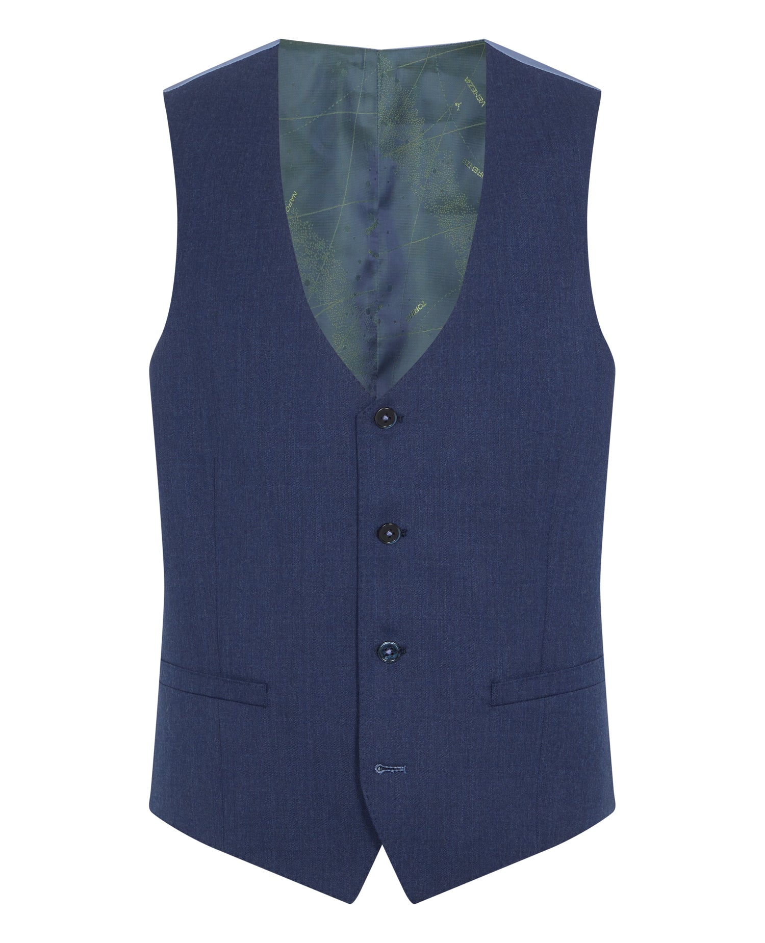 X-slim Fit Wool Rich Mix and Match Suit Waistcoat